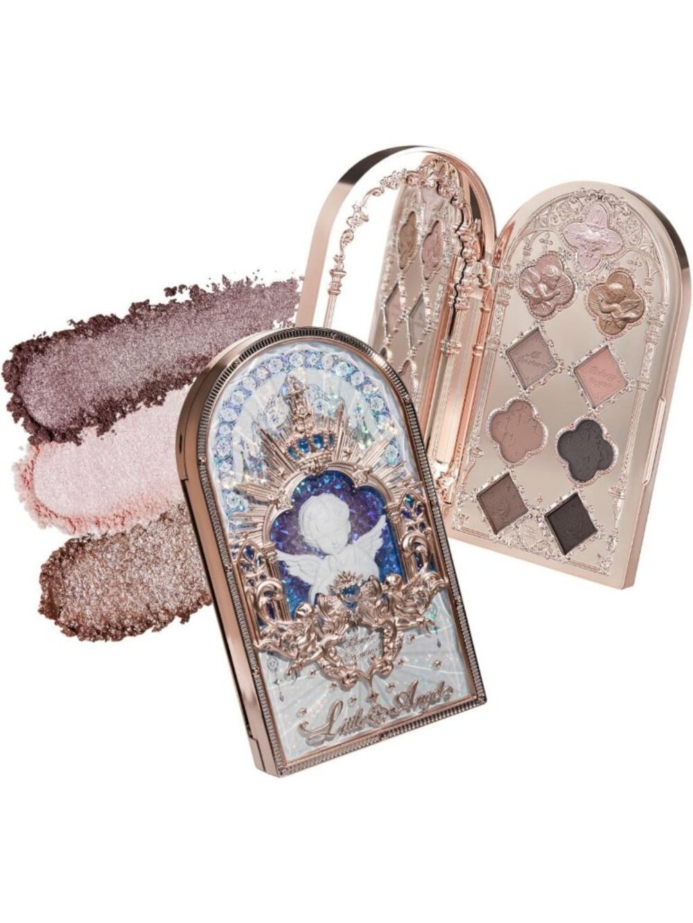 9-Color Eyeshadow Palette - Rosy Nude & Taupe Shades for Stunning Looks